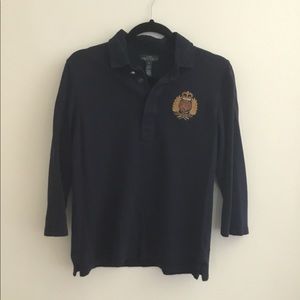 Navy collared shirt